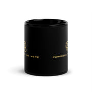 Purposed To Be Here Black Glossy Mug