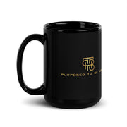 Purposed To Be Here Black Glossy Mug