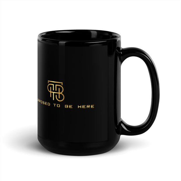 Purposed To Be Here Black Glossy Mug